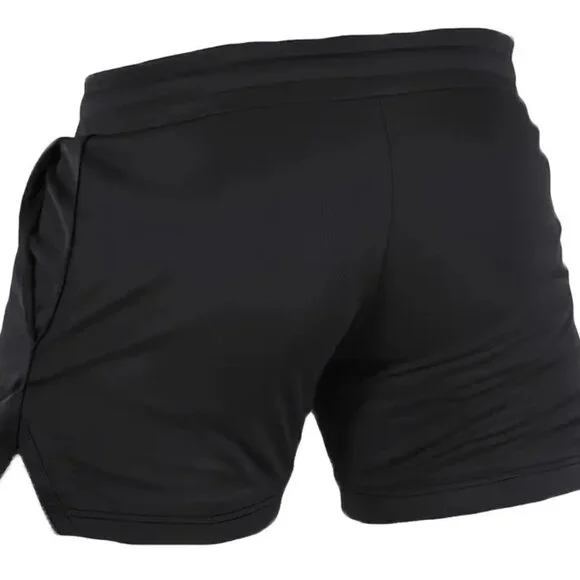 LECT. Men's Drawstring Athletic Running Shorts Black Large Breathable Sports - Picture 5 of 7